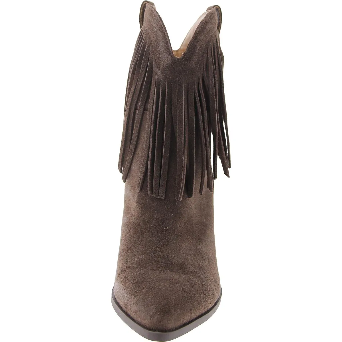 Lainey Womens Suede Block Heel Ankle Boots