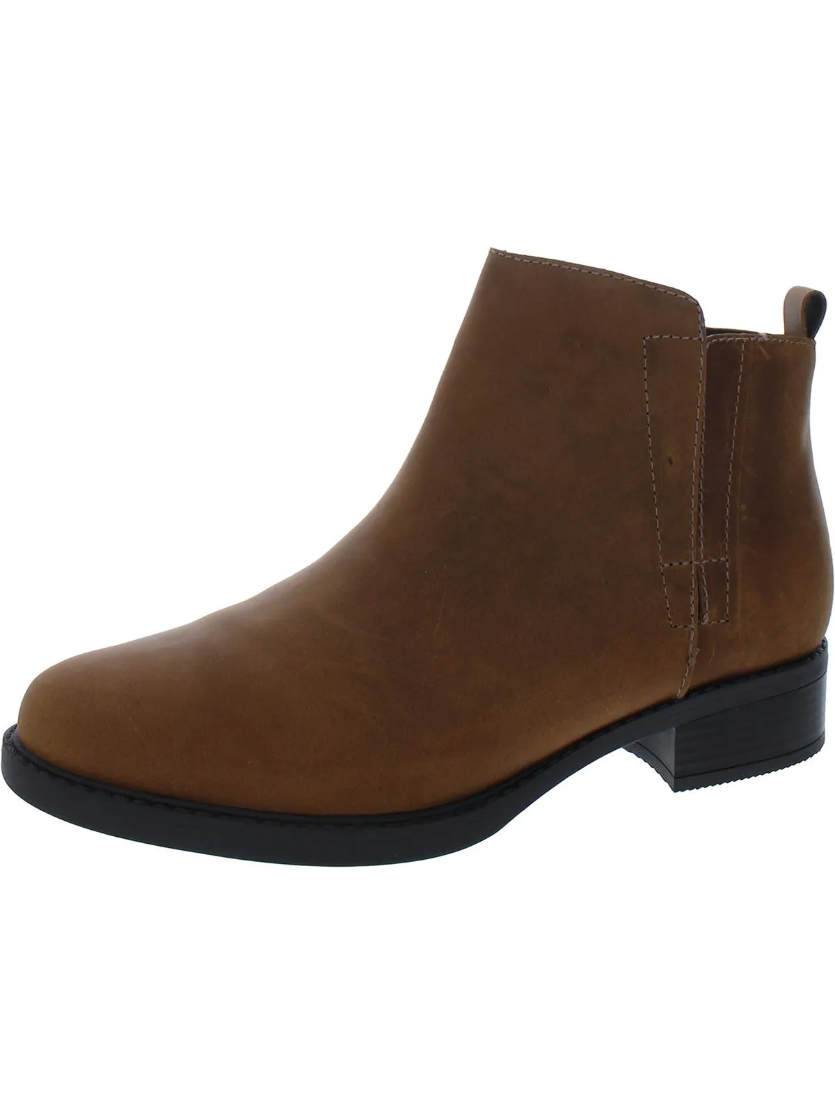Larime Womens Zipper Ankle Booties