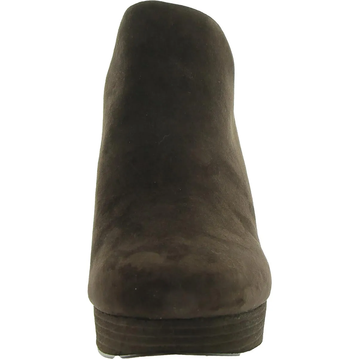 LESIA Womens Suede Block heel Ankle Boots