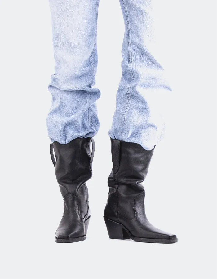 Lewisham Black Leather