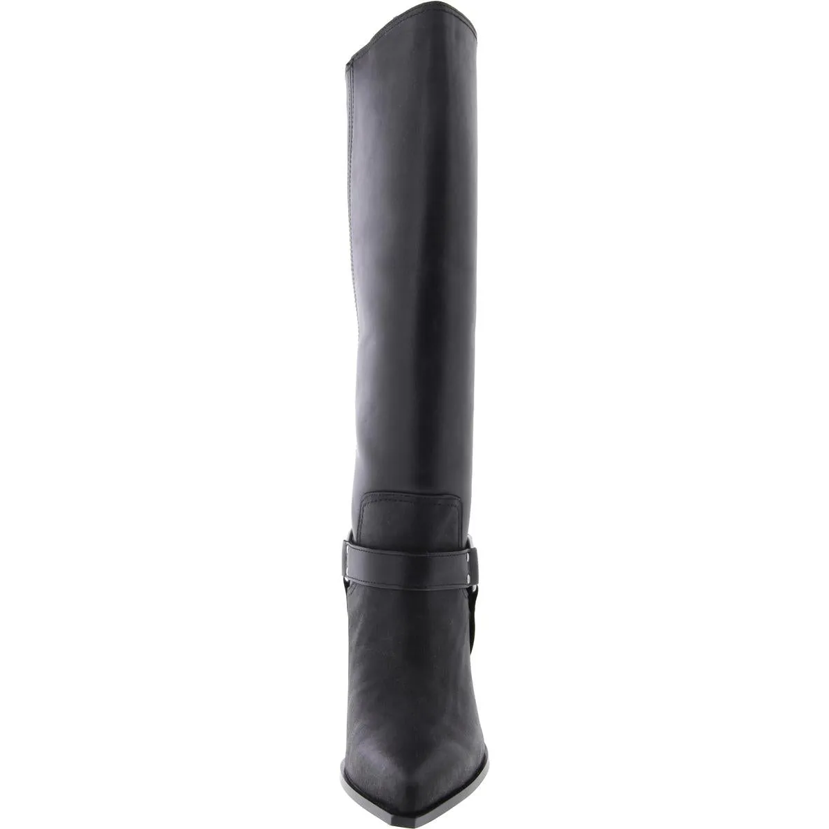 Lolly Womens Leather Pull On Knee-High Boots