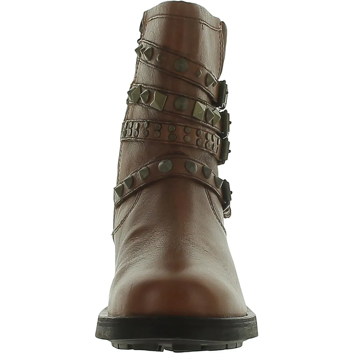 Luizia Womens Embellished Buckle Ankle Boots