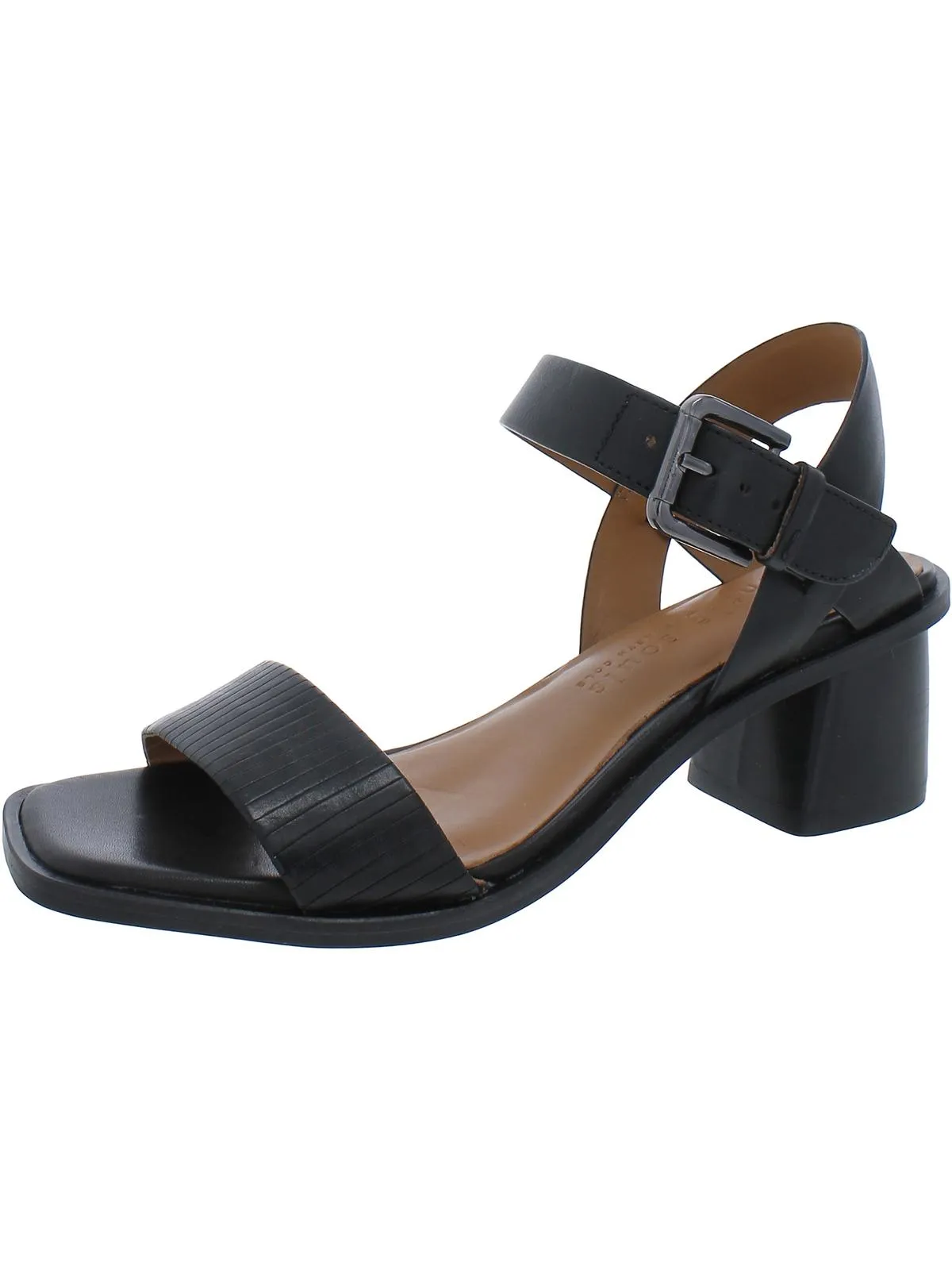Maddy Womens Leather Ankle Strap Slingback Sandals