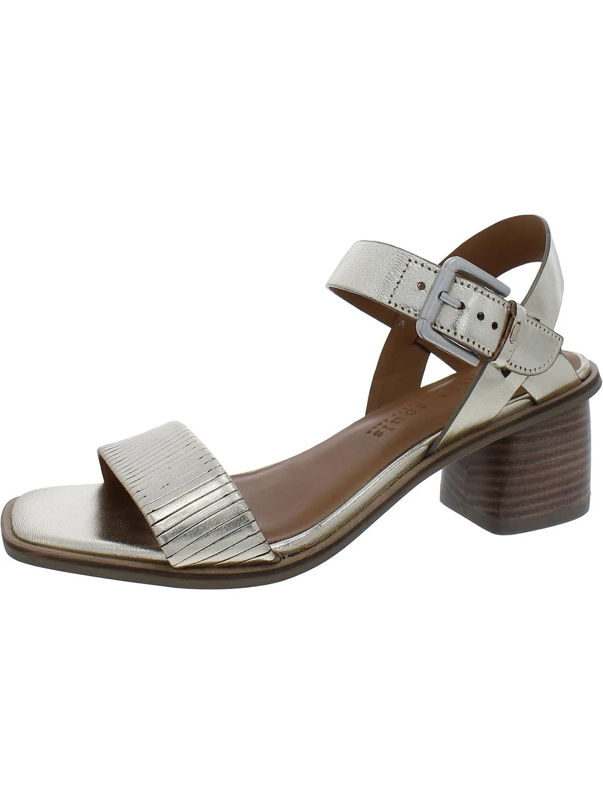 Maddy Womens Leather Ankle Strap Slingback Sandals