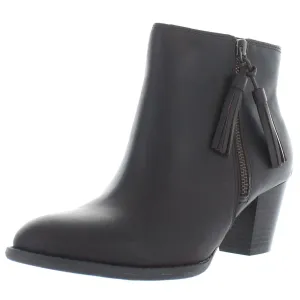 Madeline Womens Leather Dressy Ankle Boots