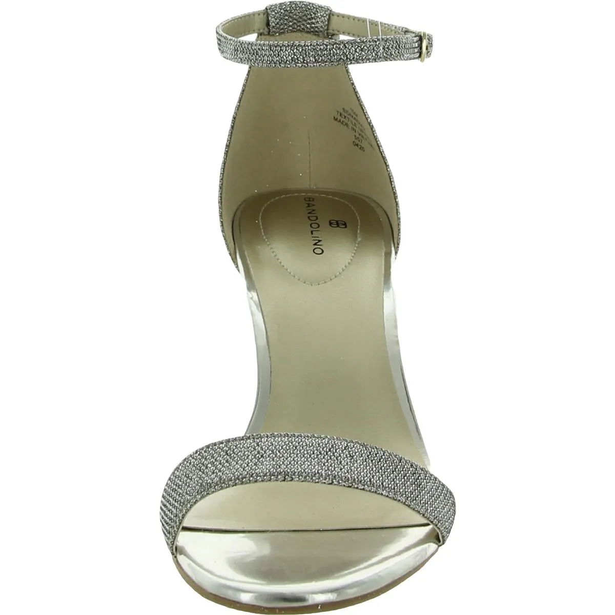 Madia 2 Womens Metallic Ankle Strap Heels
