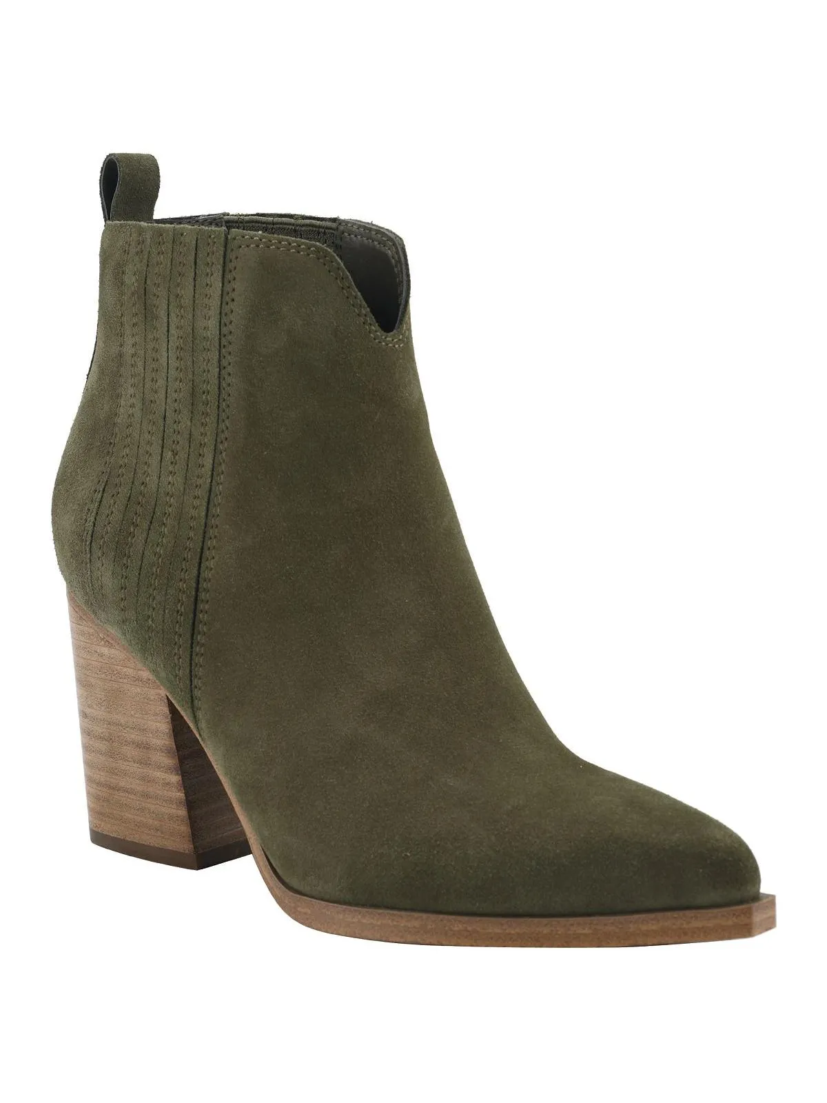 Maree Womens Suede Stretch Ankle Boots