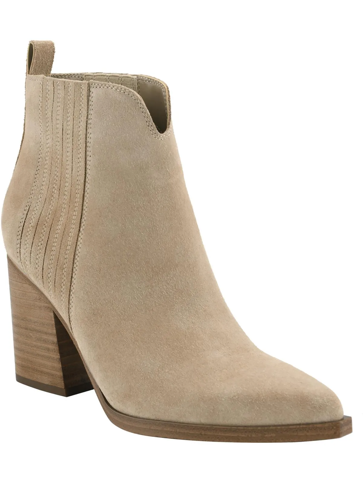 Maree Womens Suede Stretch Ankle Boots