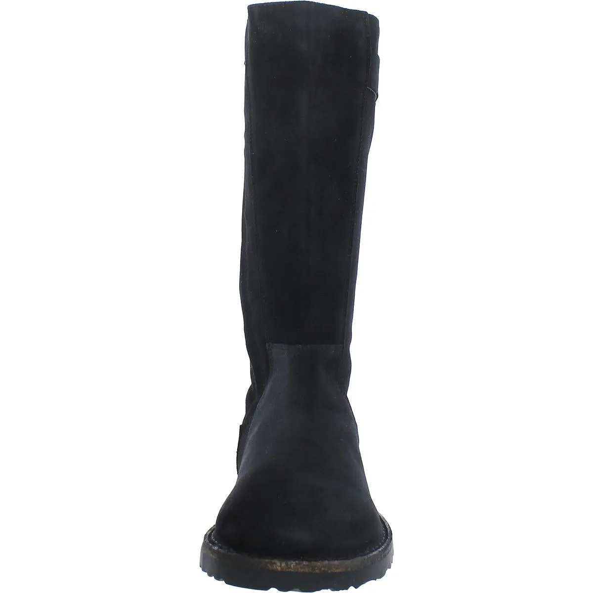Melrose High Womens Suede Footbed Knee-High Boots