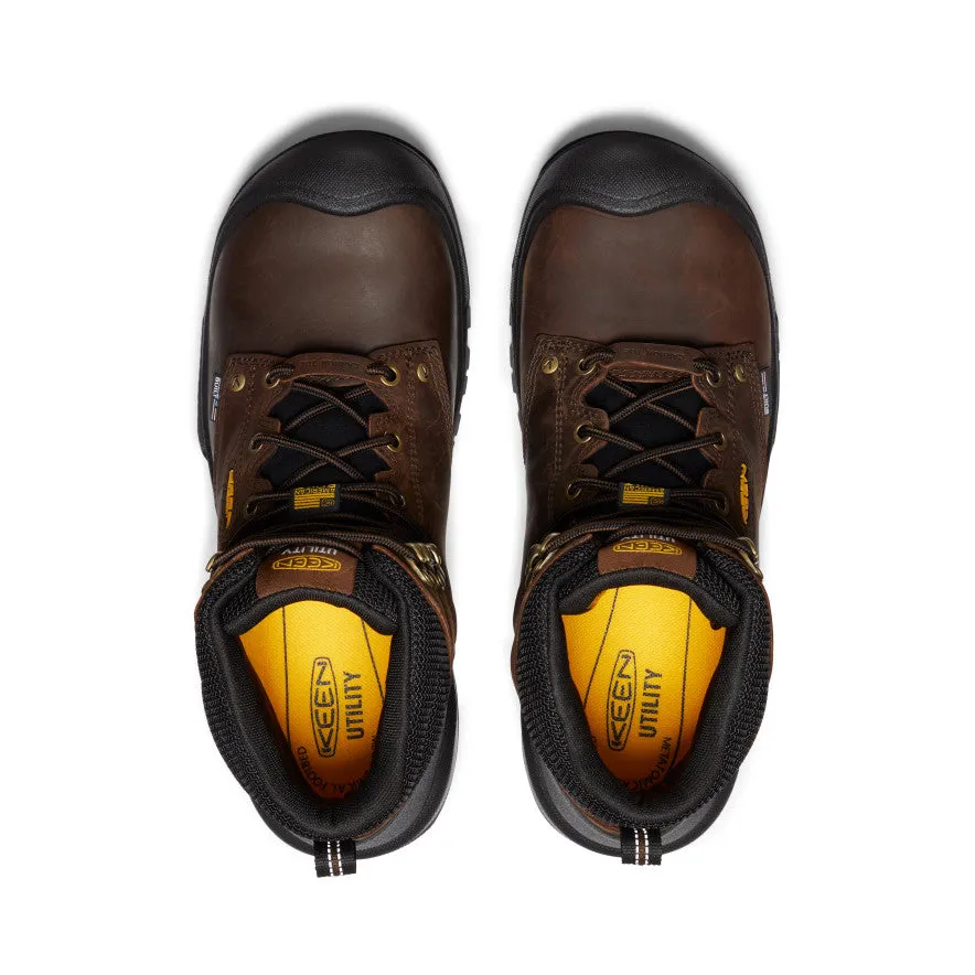 Men's Independence 6" Insulated Waterproof Boot (Carbon Toe)  |  Dark Earth/Black