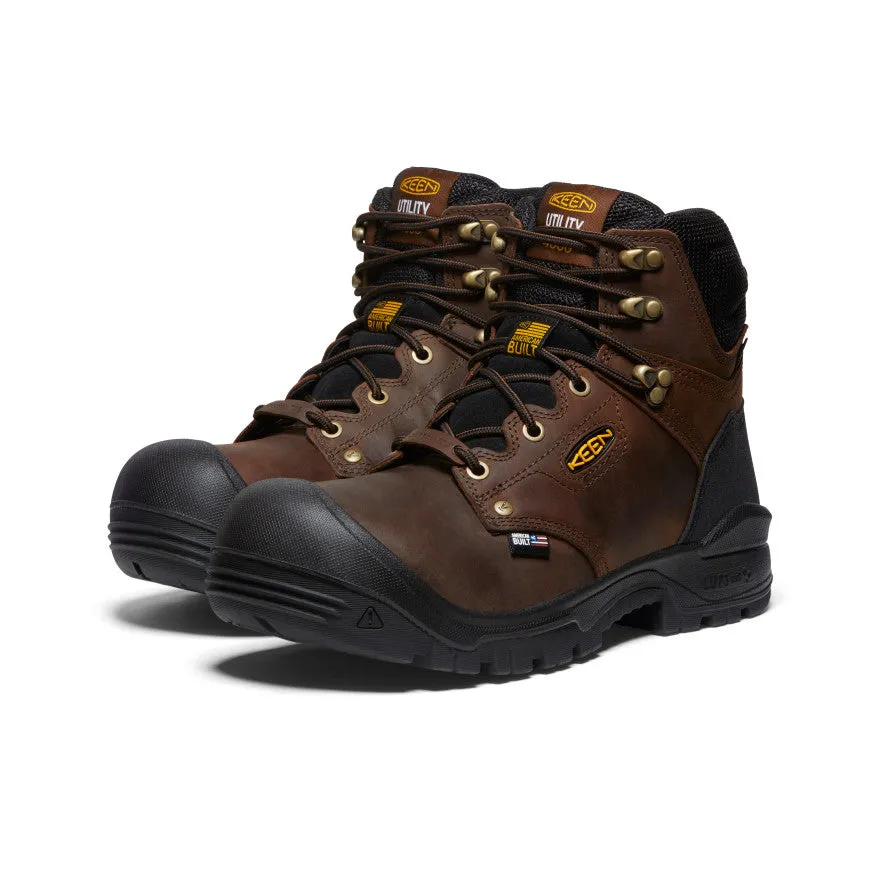 Men's Independence 6" Insulated Waterproof Boot (Carbon Toe)  |  Dark Earth/Black