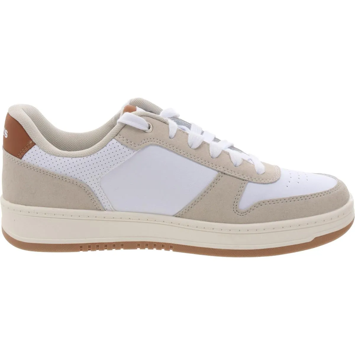 Mens Lace-Up Faux Leather Casual And Fashion Sneakers