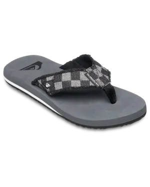 Monkey Abyss Flip Flops in Grey