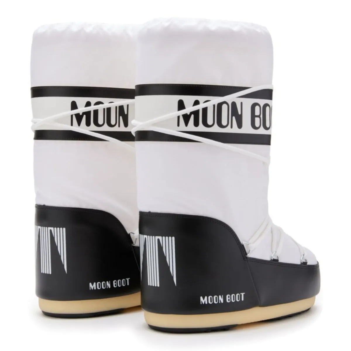 Moon Boot Women's Icon Black/White Nylon