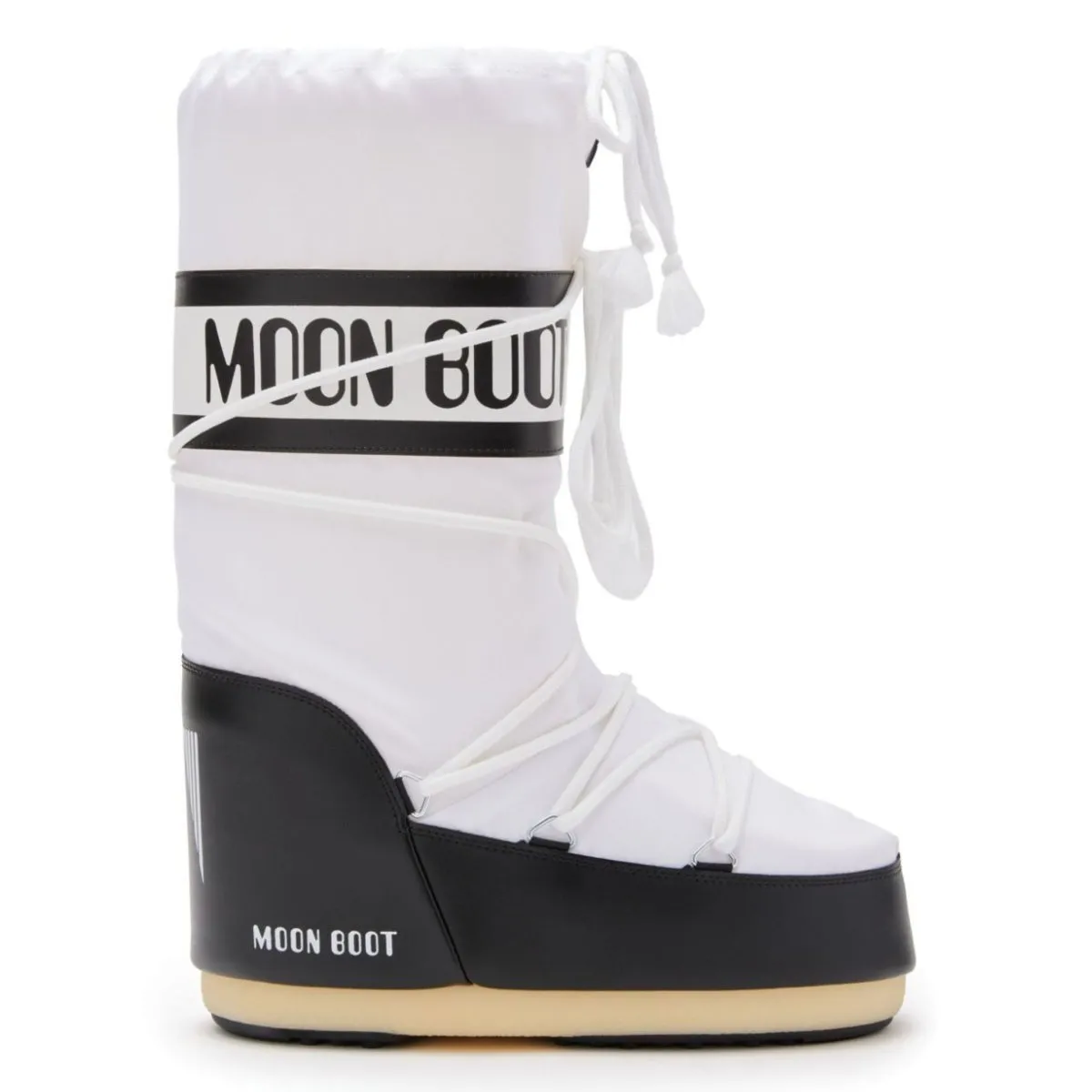 Moon Boot Women's Icon Black/White Nylon