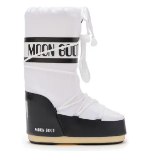 Moon Boot Women's Icon Black/White Nylon