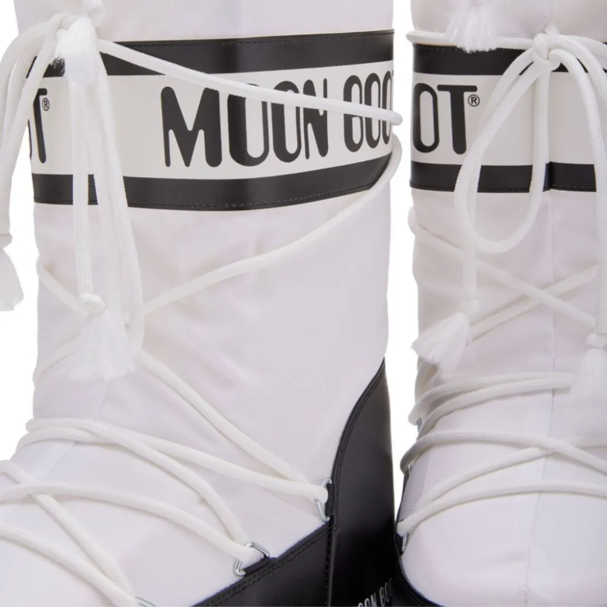 Moon Boot Women's Icon Black/White Nylon