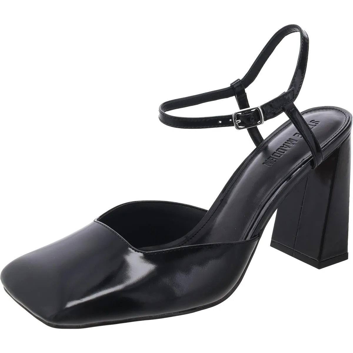 Mosaic Womens Buckle Leather Ankle Strap