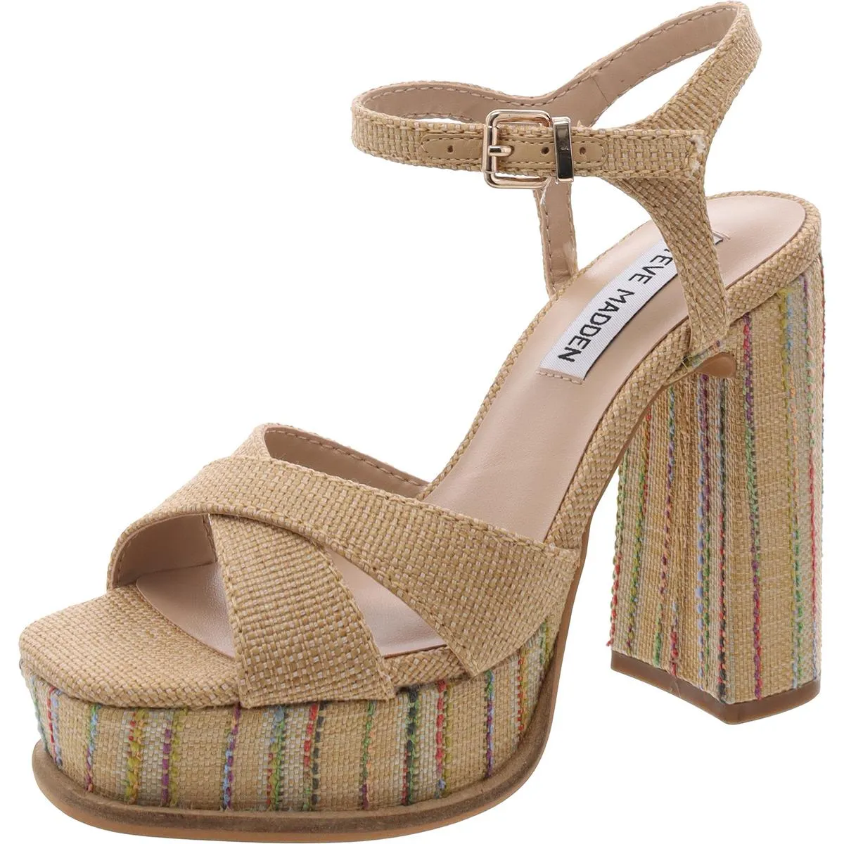 Nataly Womens Woven Ankle Strap