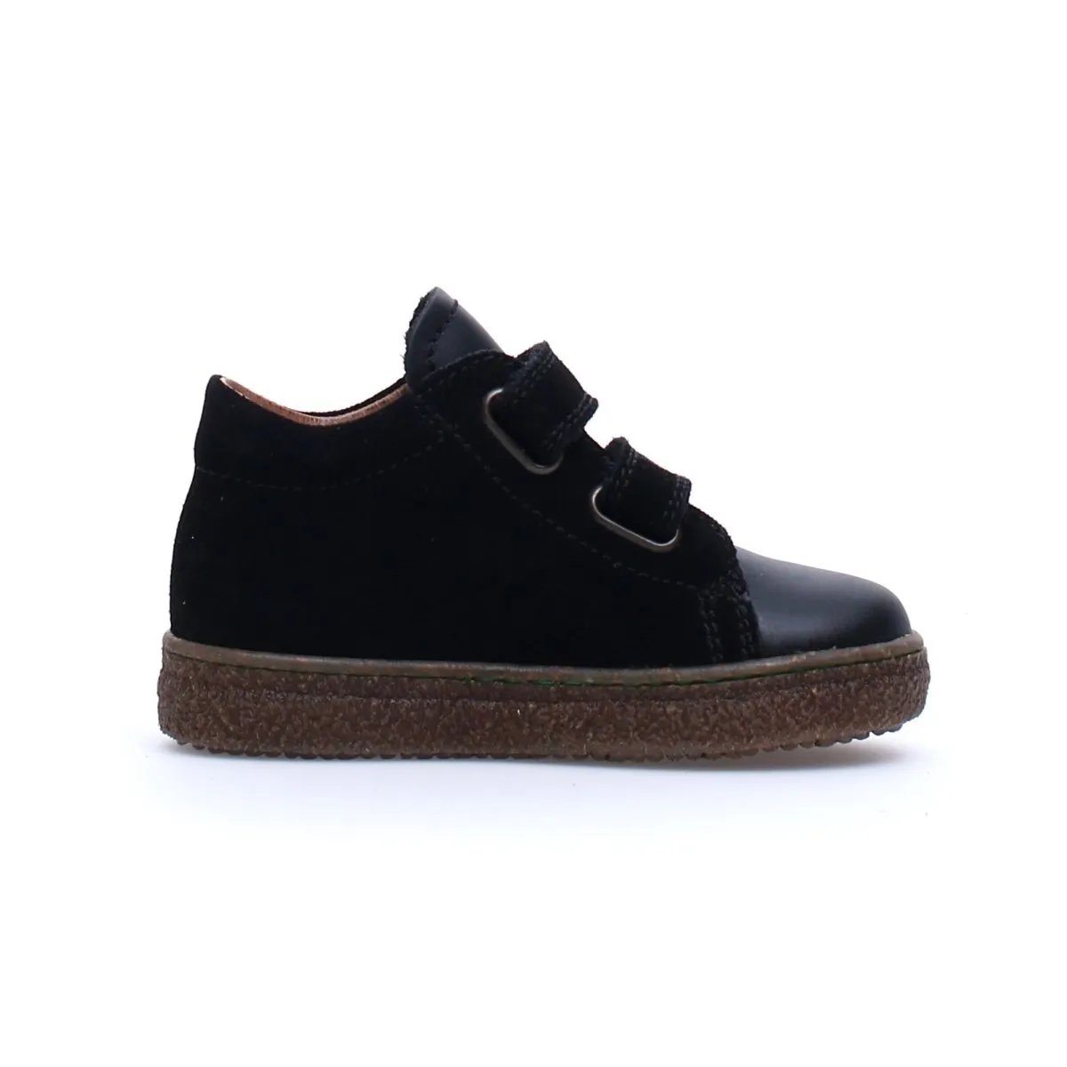 Naturino Boys Albus Desert Black Suede 2 Velcro (Sizes 30-34)