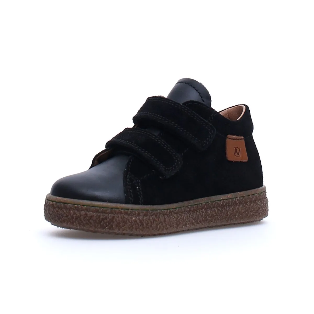 Naturino Boys Albus Desert Black Suede 2 Velcro (Sizes 30-34)