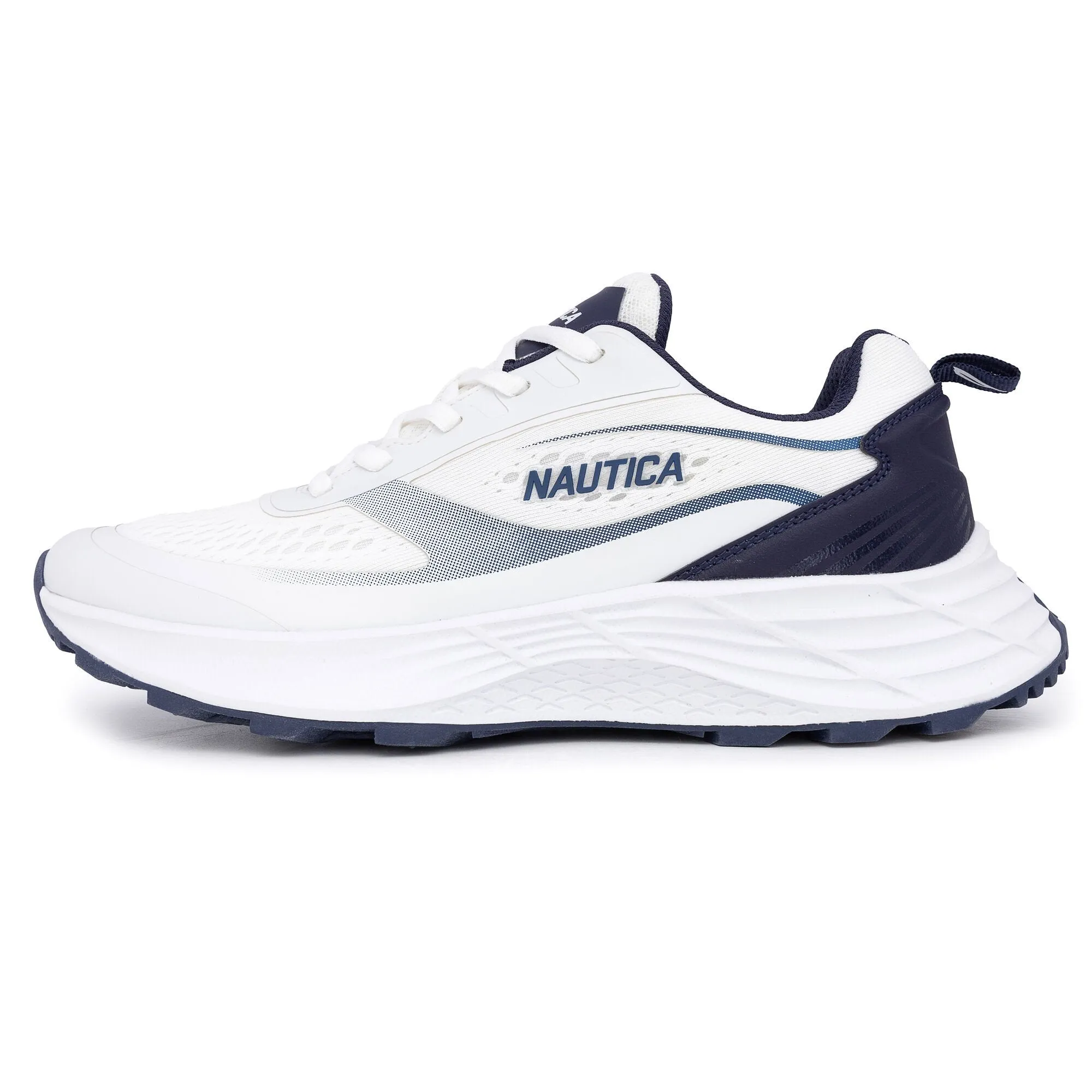 Nautica Mens Logo Mesh Sneaker