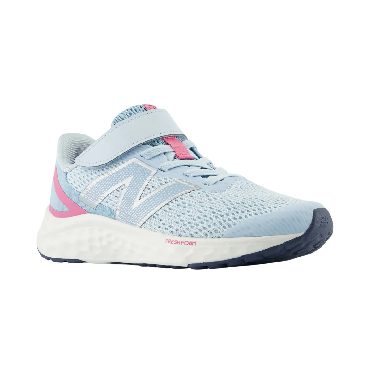 New Balance Girl's (Preschool) Fresh Foam Arishi v4 PAARIYB4 Quarry Blue/Real Pink/Chrome Blue