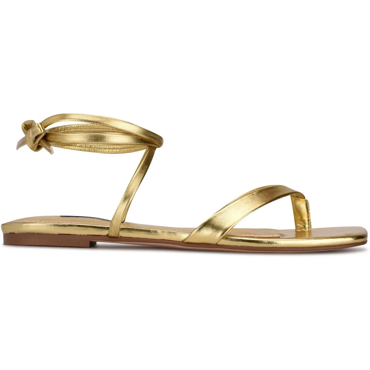 NEWS Womens Faux Leather Strappy Ankle Strap