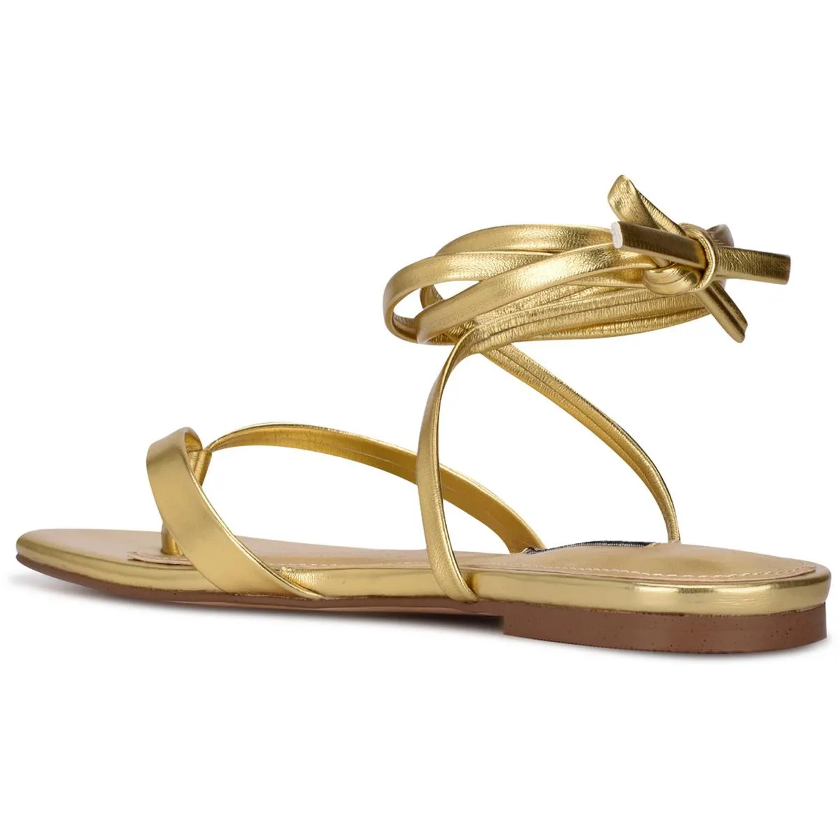 NEWS Womens Faux Leather Strappy Ankle Strap