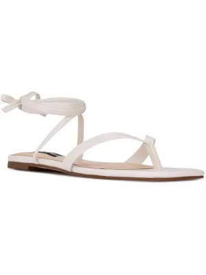 NEWS Womens Faux Leather Strappy Ankle Strap