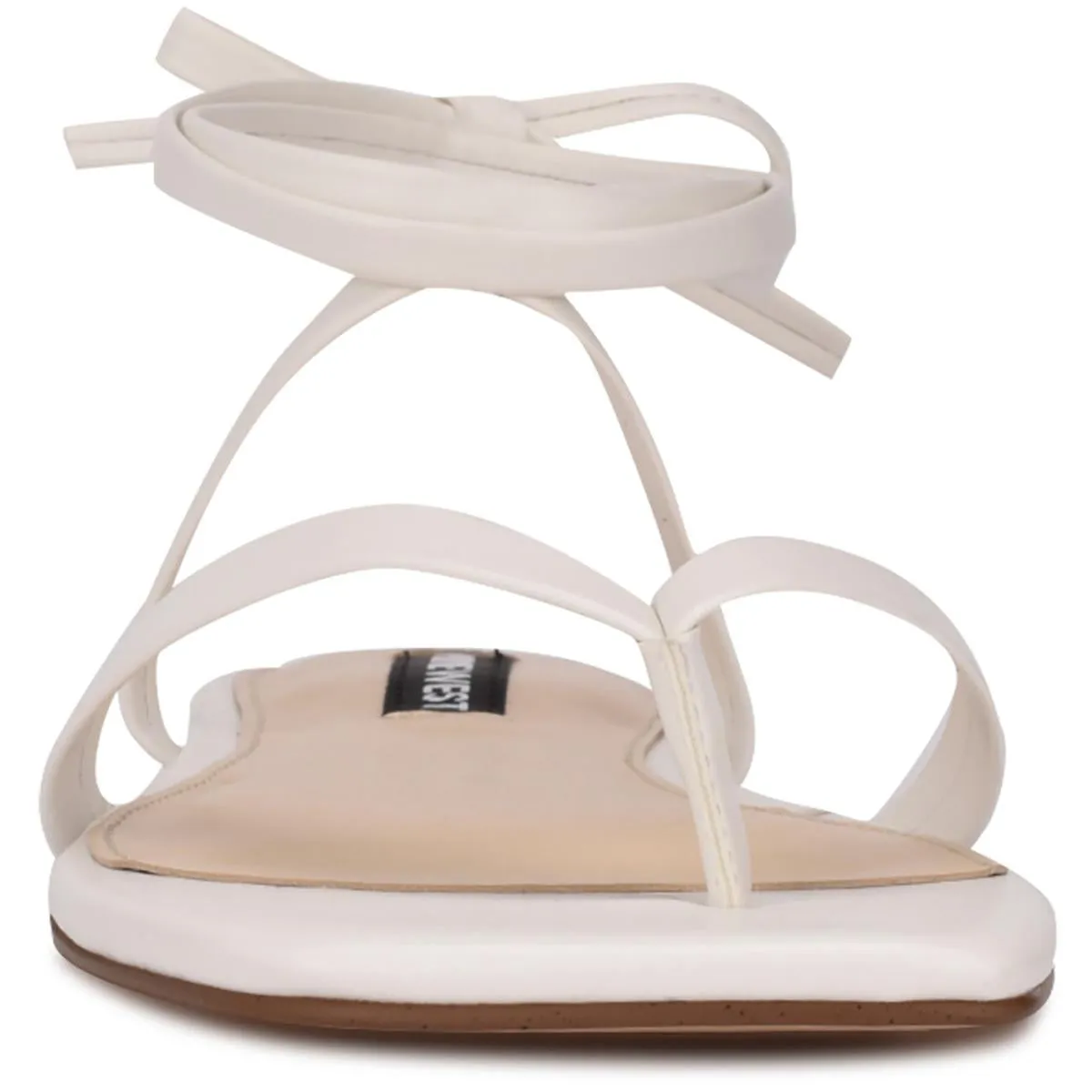 NEWS Womens Faux Leather Strappy Ankle Strap