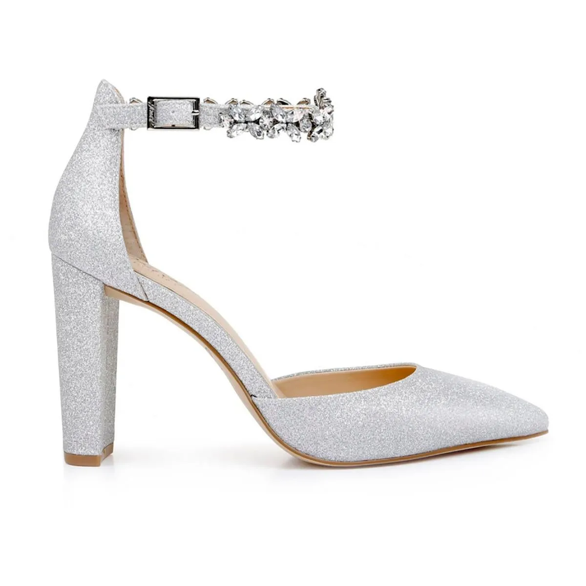 Ollie  Womens Ankle Strap Dressy Pumps