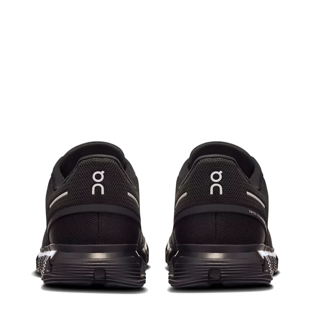 On Men's Cloud 6 Sneaker in Black/Black