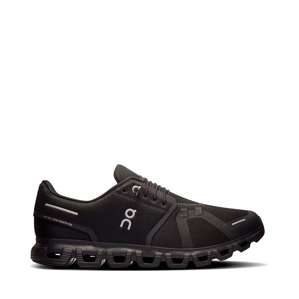 On Men's Cloud 6 Sneaker in Black/Black