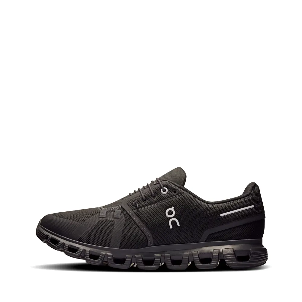 On Men's Cloud 6 Sneaker in Black/Black