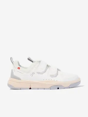 On Running Boys The Roger Trainers in White