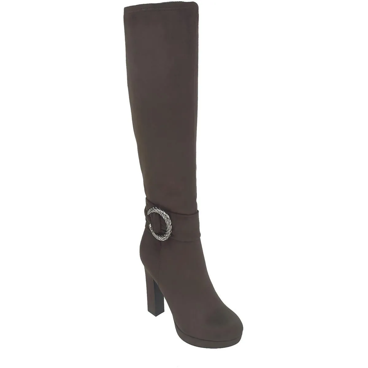 Ovidia Womens Faux Suede Knee-High Boots