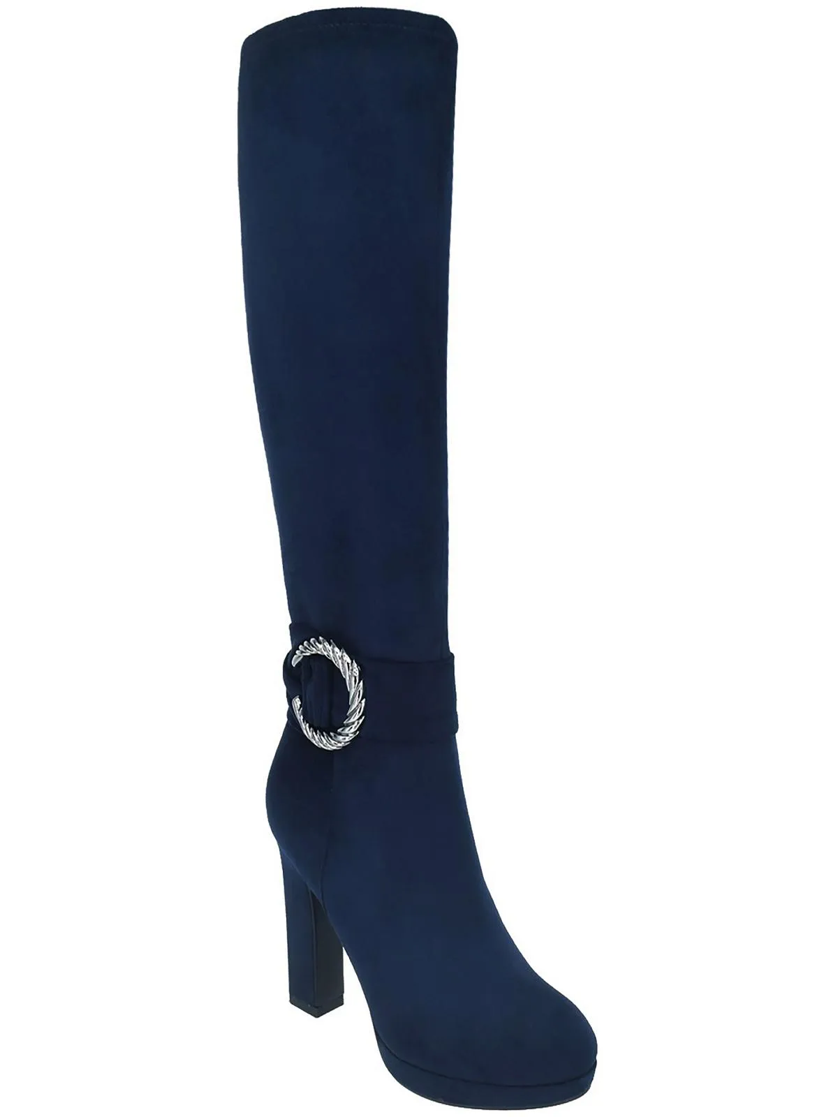 Ovidia Womens Faux Suede Knee-High Boots