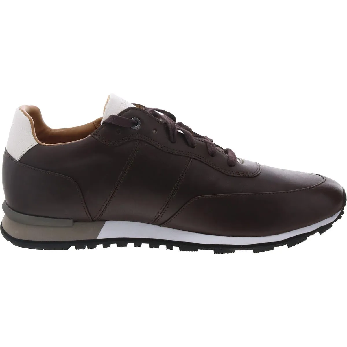 Parkour Mens Lace-Up Leather Casual And Fashion Sneakers