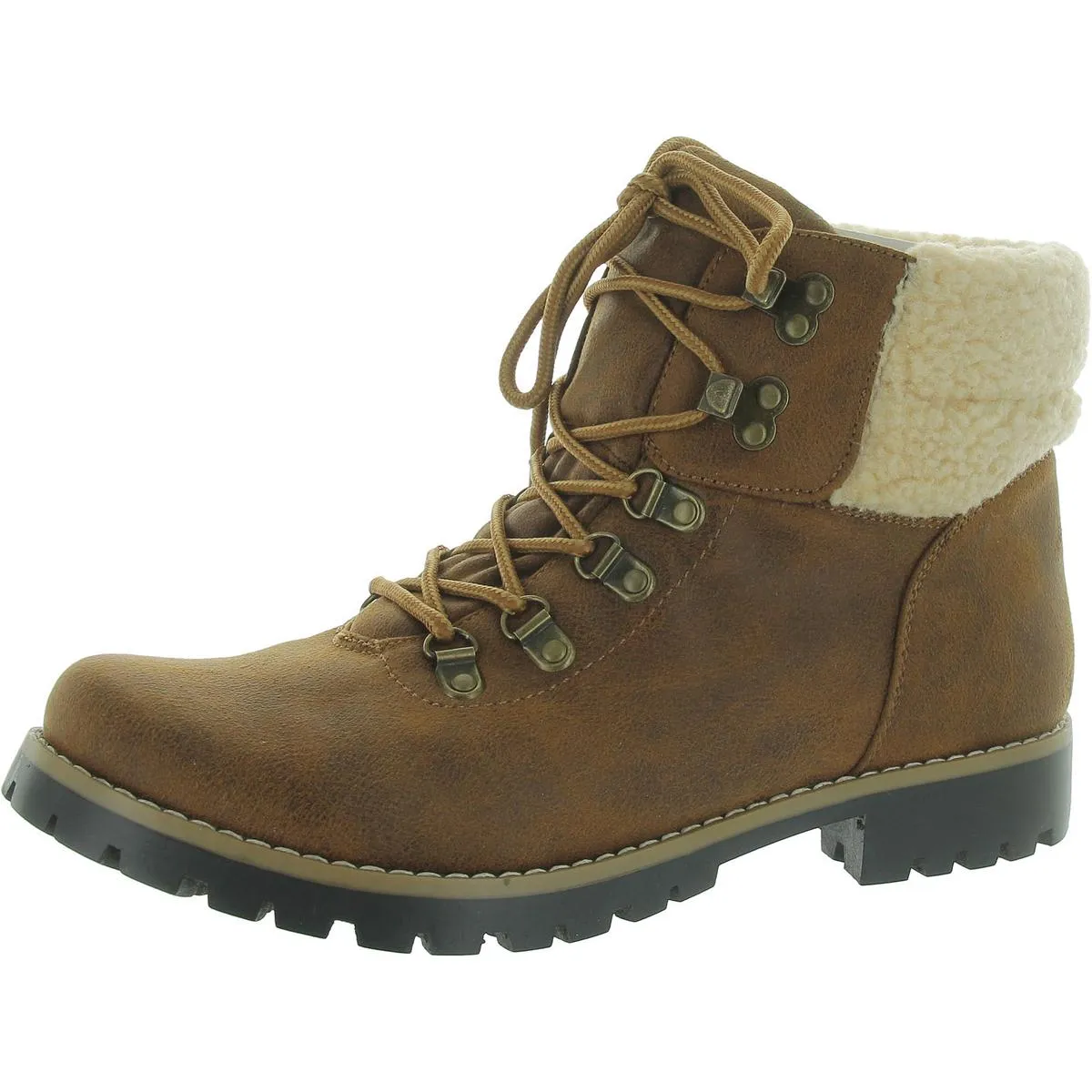 Pathfield Womens Knit Lace-Up Ankle Boots
