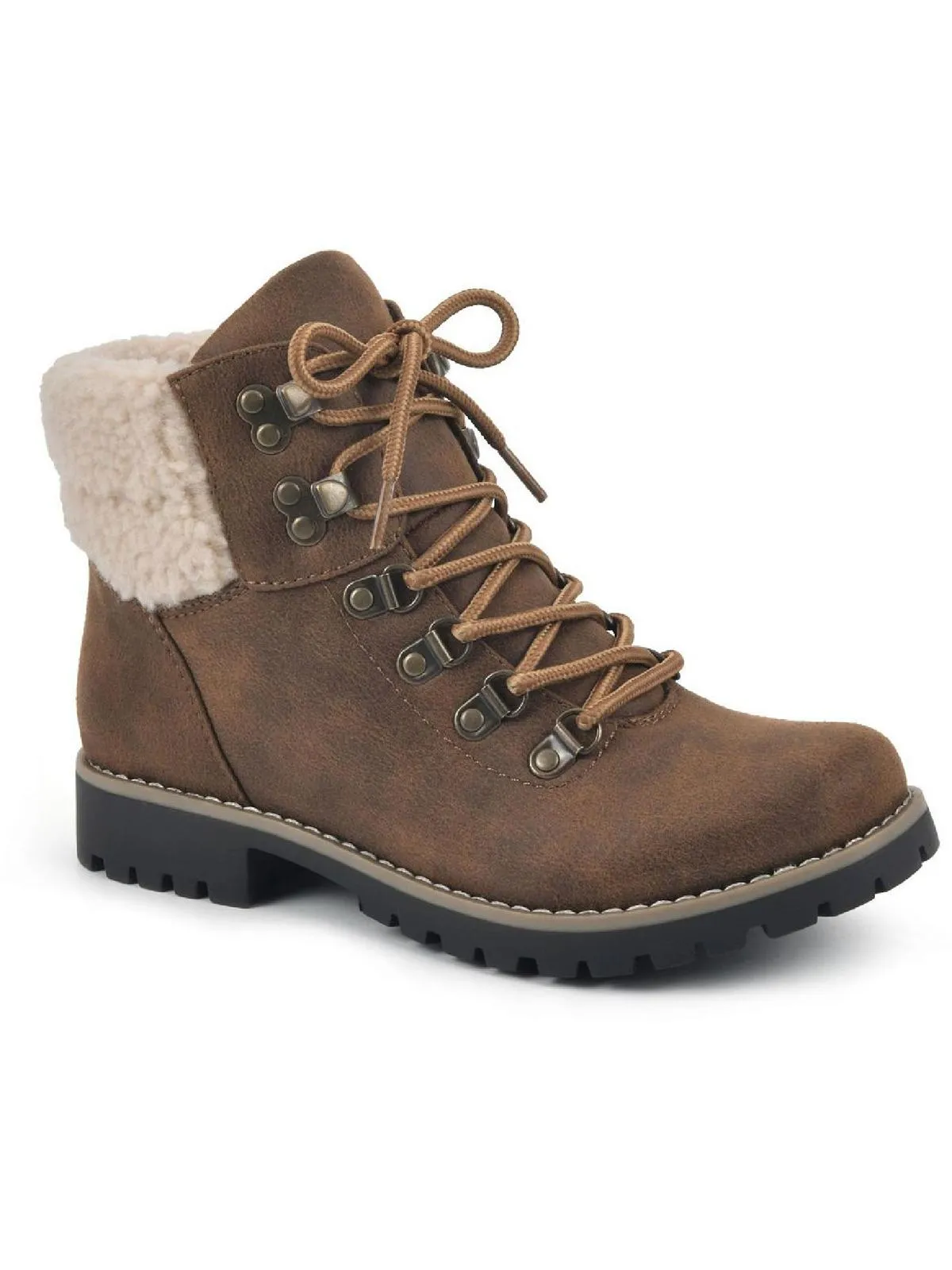 Pathfield Womens Knit Lace-Up Ankle Boots