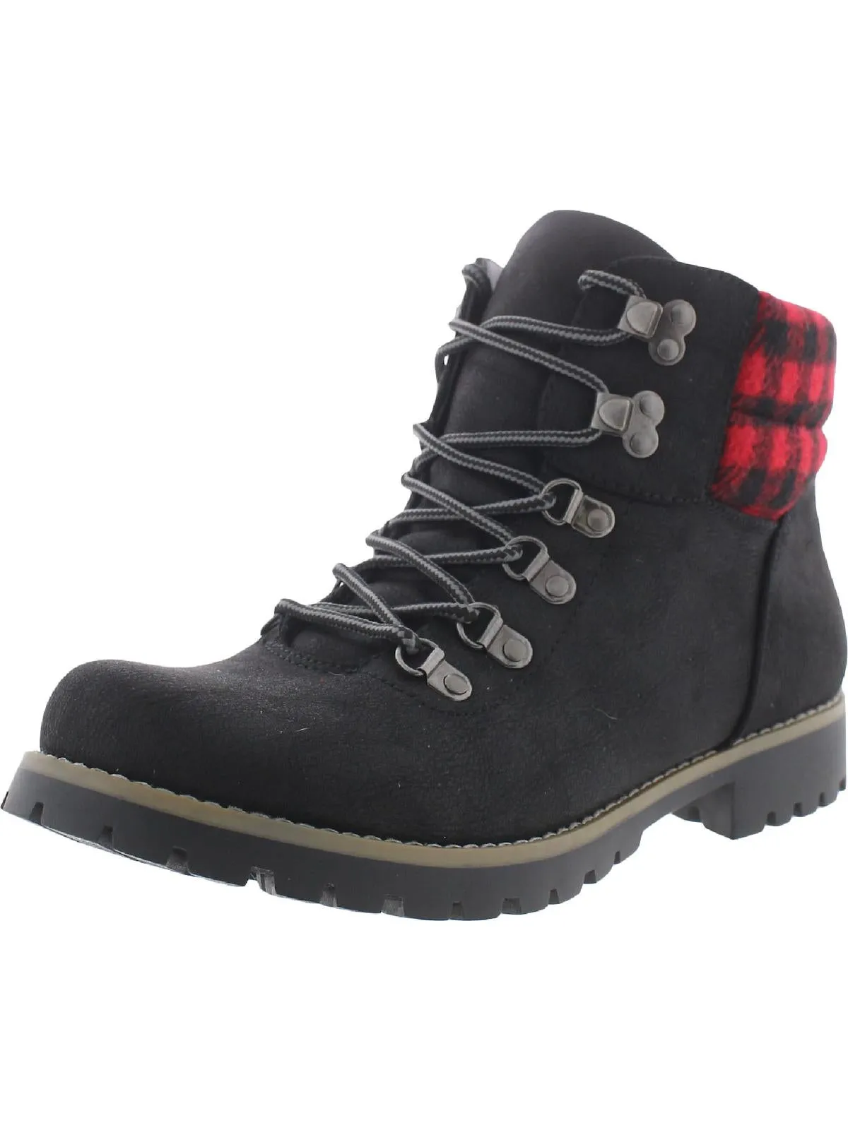 Pathfield Womens Knit Lace-Up Ankle Boots