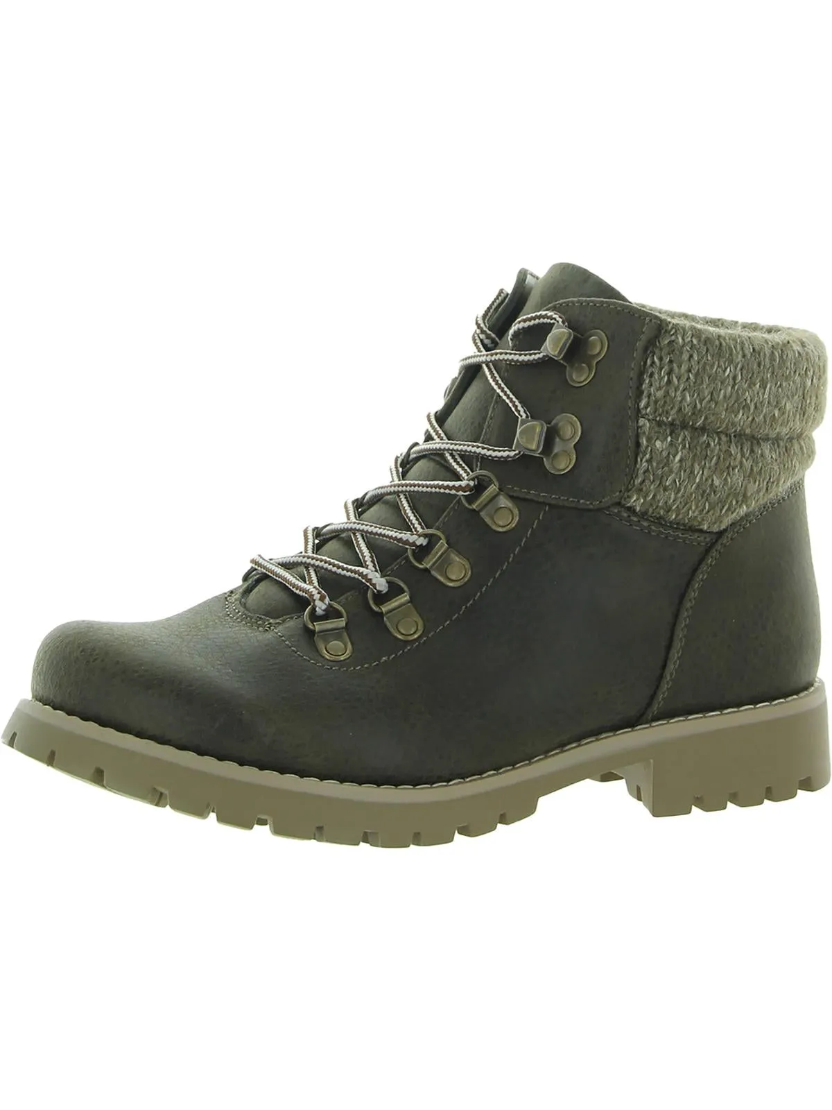 Pathfield Womens Knit Lace-Up Ankle Boots