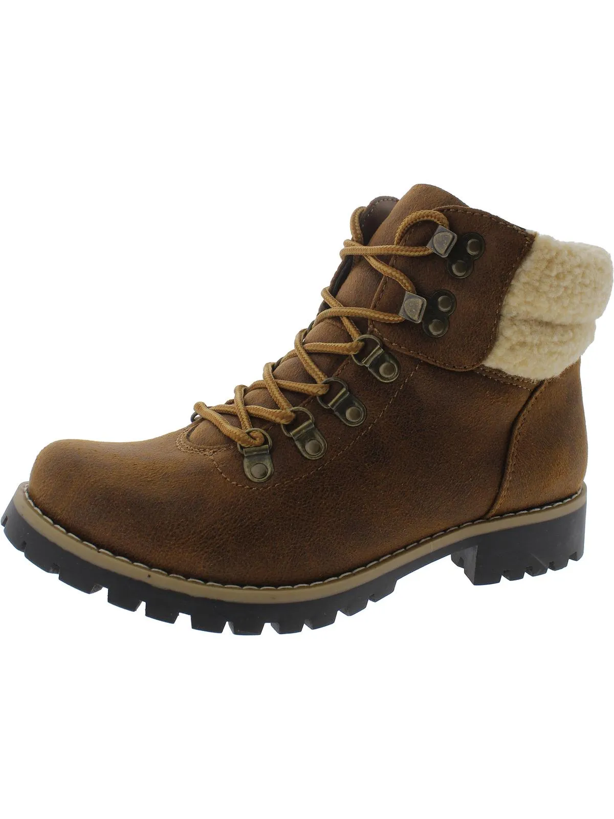 Pathfield Womens Knit Lace-Up Ankle Boots
