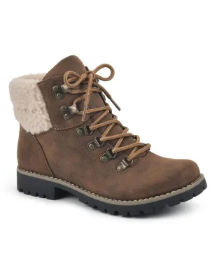 Pathfield Womens Knit Lace-Up Ankle Boots