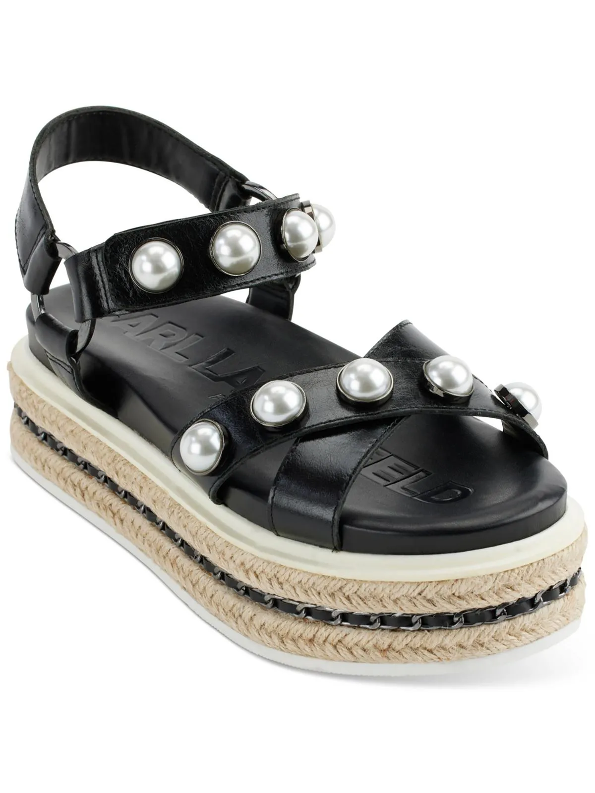 PAZYA Womens Leather Open Toe Platform Sandals