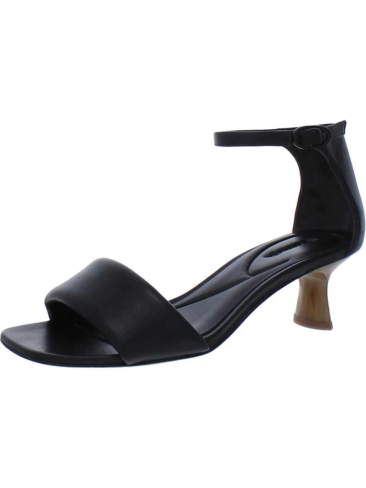 PEPA Womens Leather Ankle Strap Heels