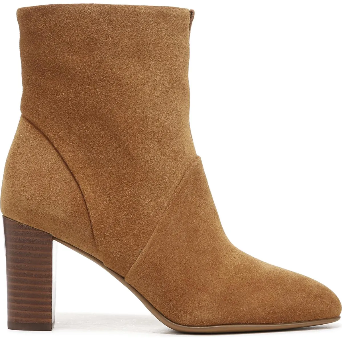 Pia Womens Leather Zipper Ankle Boots