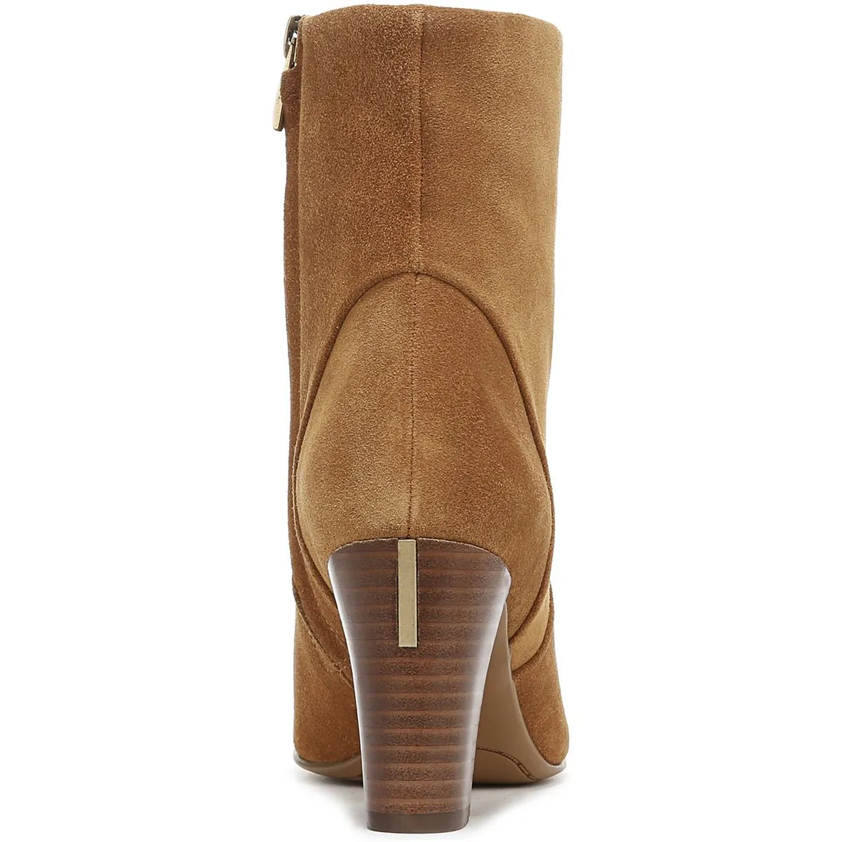 Pia Womens Leather Zipper Ankle Boots