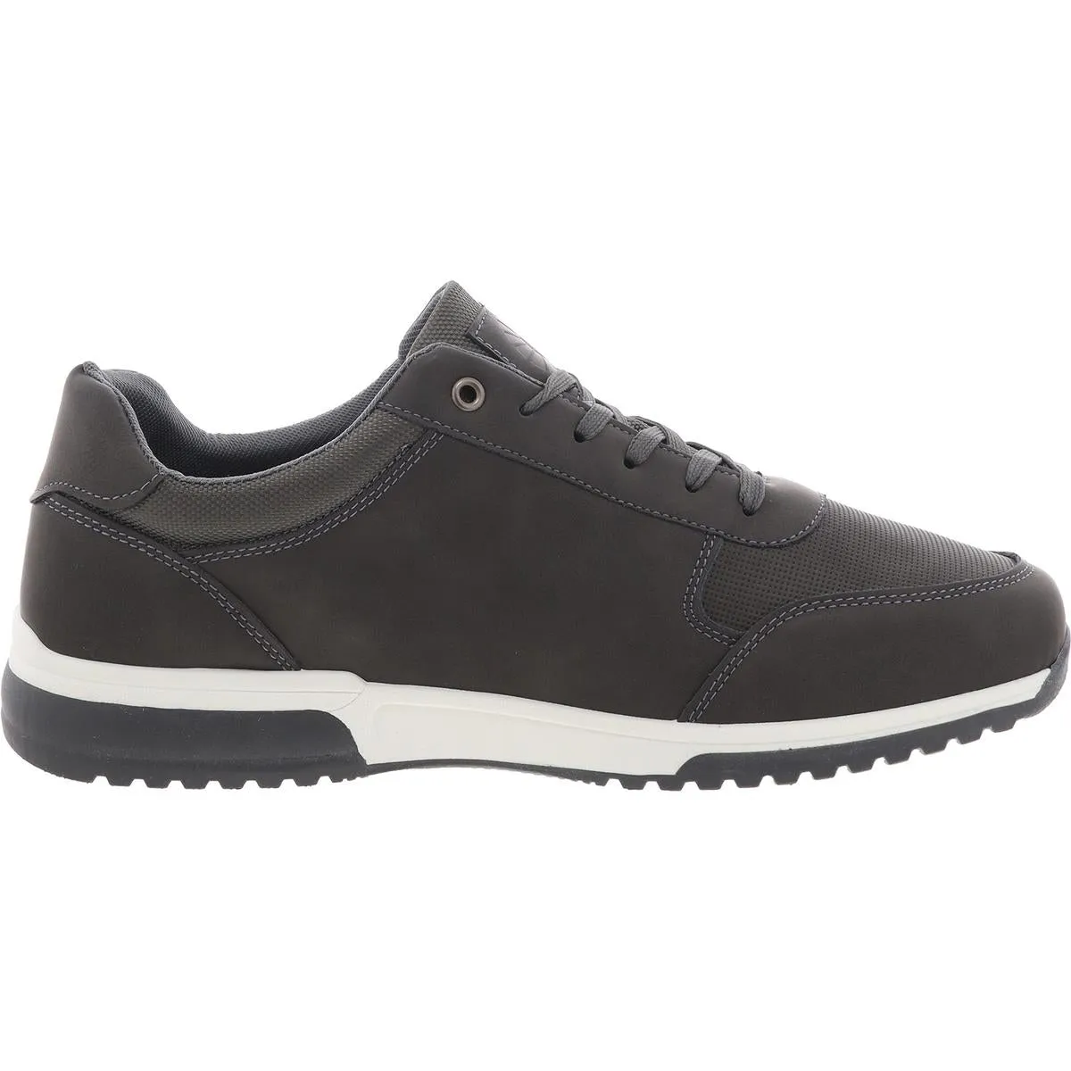 POINT Mens Lace-Up Synthetic Casual And Fashion Sneakers